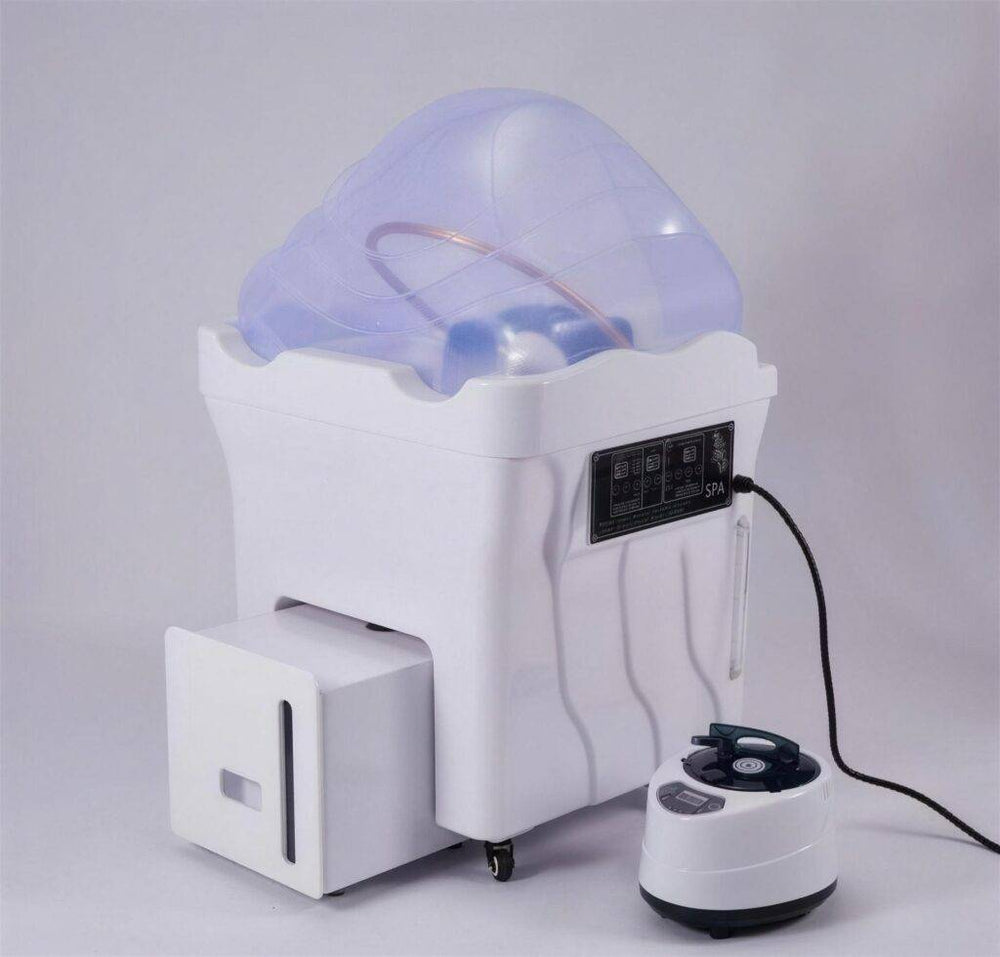 Lavatório Head Spa Portátil com Circulação de Água Quente e Vaporizador